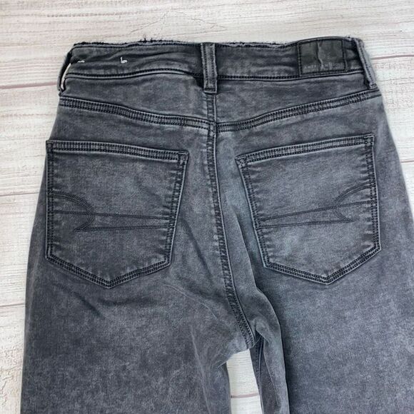 American eagle cozy next level stretch jeans elastic jogger pantlegs sz 2 reg - Picture 12 of 13
